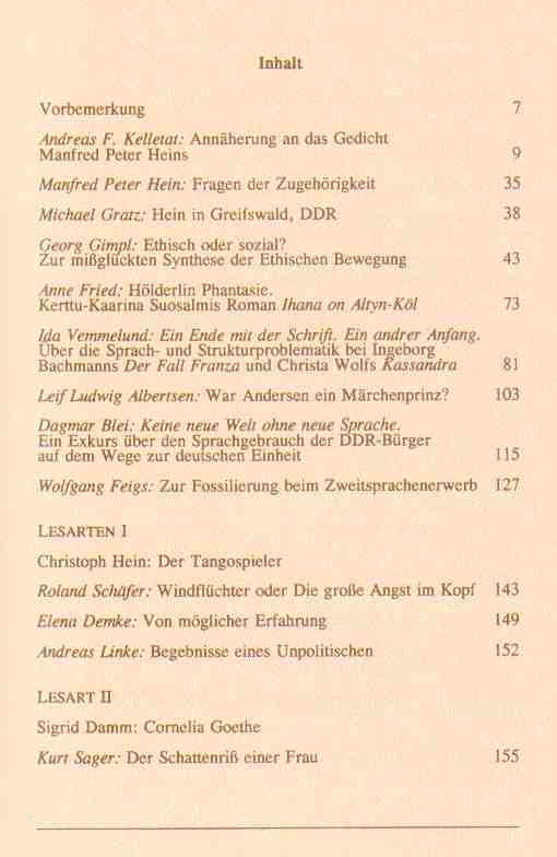Inhaltsverzeichnis GB 10, T. 1