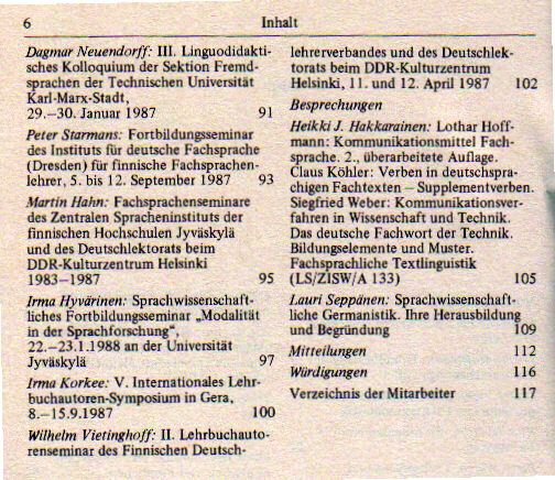 Inhaltsverzeichnis GB 7, T. 2
