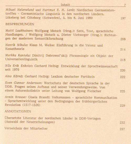 Inhaltsverzeichnis GB 9
