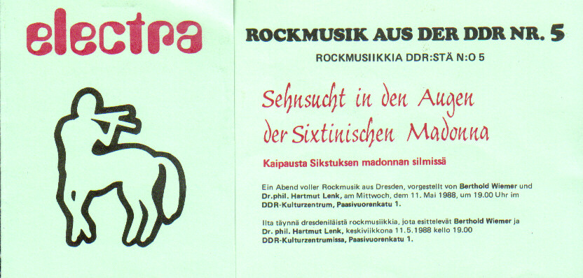 Einladung zur 5. KuZ-Veranstaltung Rockmusik aus der DDR